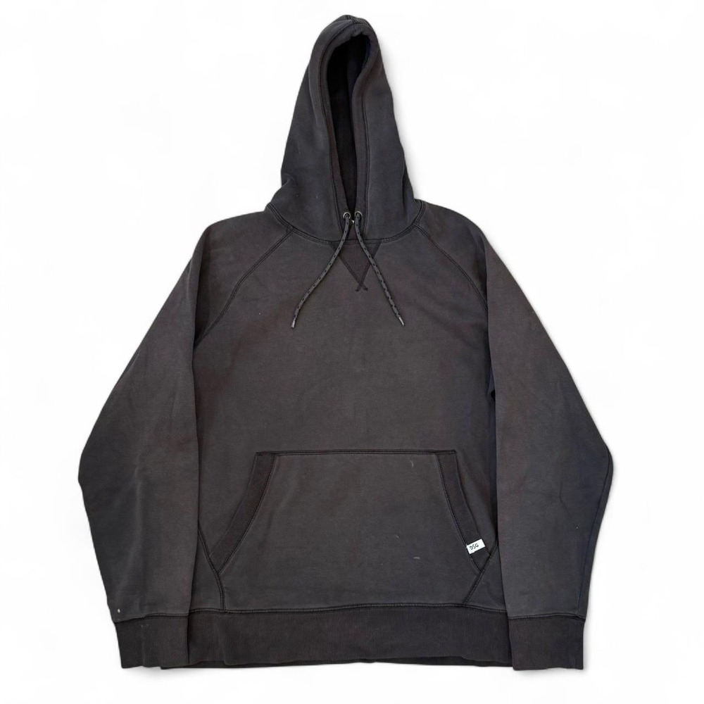 DSG Faded Black Pullover Hoodie Men's Size XL Grunge Workwear Drawstring Pocket